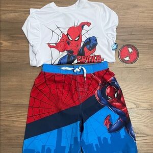 Spider-Man Swim Shirt and Shorts Set